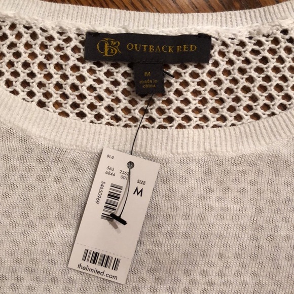 NWT! Outback Red white sleeveless sweater - Picture 3 of 7